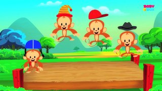 Five little monkeys jumping on the bed   Nursery rhymes and Kids Songs for Children