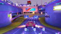 CARS 2 HD - Lightning MCQUEEN Miguel Tomino with Disney Pixar CARS RACE Track and Survival Attack!