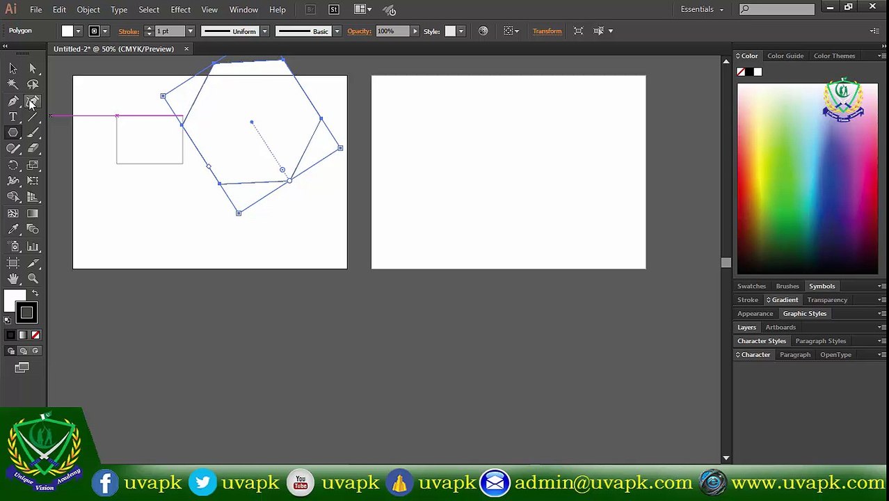 Lecture 25 how to use artboard tool in adobe Illustrator In Hindi Urdu
