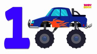 Monster Trucks Numbers   Learn numbers from 1 to 4   Number Song