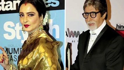 Rekha Makes A Quick Exit At Jaya Bachchan, Amitabh's Arrival - HT Stylish Awards 2016