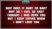 Why Does It Hurt So Bad - Whitney Houston tribute - Lyrics