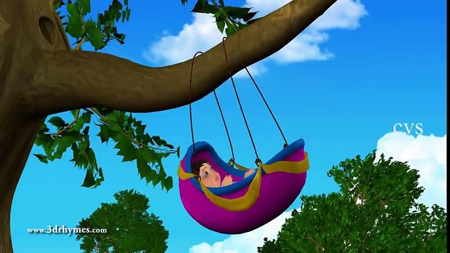 3D Animation Rock-A-Bye Baby English Nursery rhymes for children with lyrics