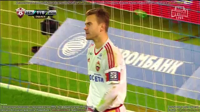 Hulk Free-kick Goal - 2-0 Zenit St. Petersburg vs CSKA Moscow 03.04.2016