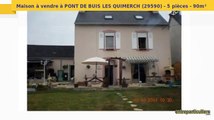 Maison à vendre à PONT DE BUIS LES QUIMERCH (29590) - 5 pièces - 90m²