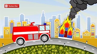 Fire Truck - Fire trucks for children- Ambulance Fire Police cartoon songs