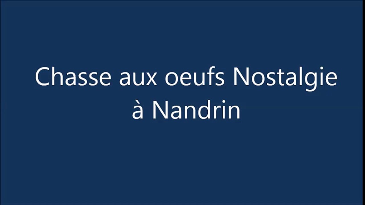 Chasse aux oeufs nostagie à Nandrin