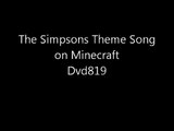 The Simpsons Theme Song made from Note Blocks in Minecraft