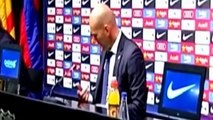 Zidane sticks piece of gum on Barcelona´s press table!! - Barcelona vs Real Madrid 1-2 2016 HD