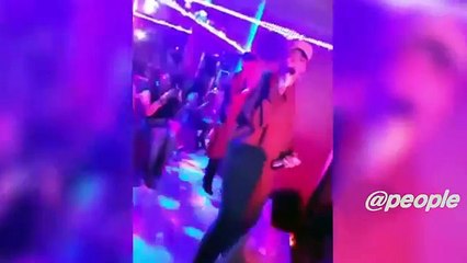 Rihanna performs at the Wildheart a motel rented out by Miguel