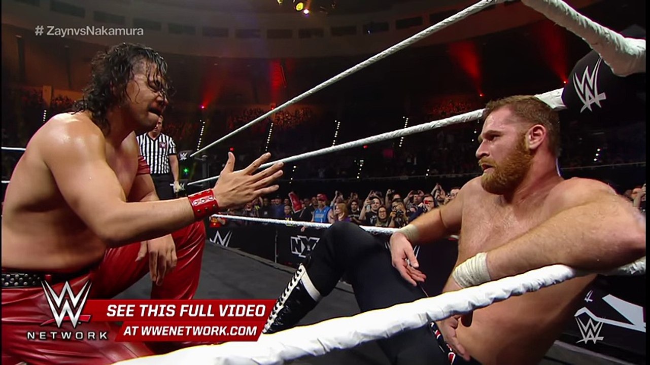 Shinsuke Nakamura and Sami Zayn show each other respect- NXT TakeOver- Dallas on WWE Network