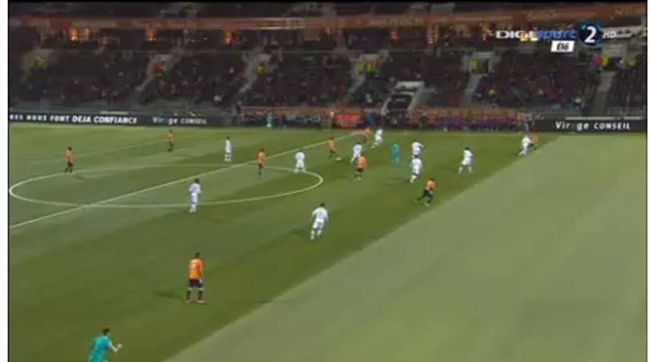 1-0 M. Waris Goal HD - FC Lorient 1-0 Lyon - 03.04.2016 HD