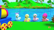 Bob, The Train | Five Little Ducks | 3D Nursery Rhymes For Children And Toddlers