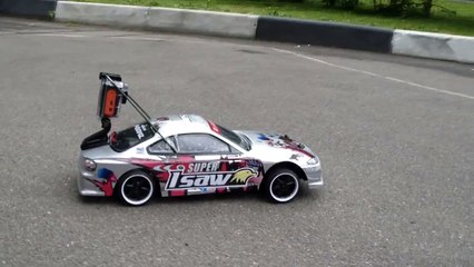 HPI Sprint 2 - Nissan Silvia S15 - экстремальная камера Isaw A1