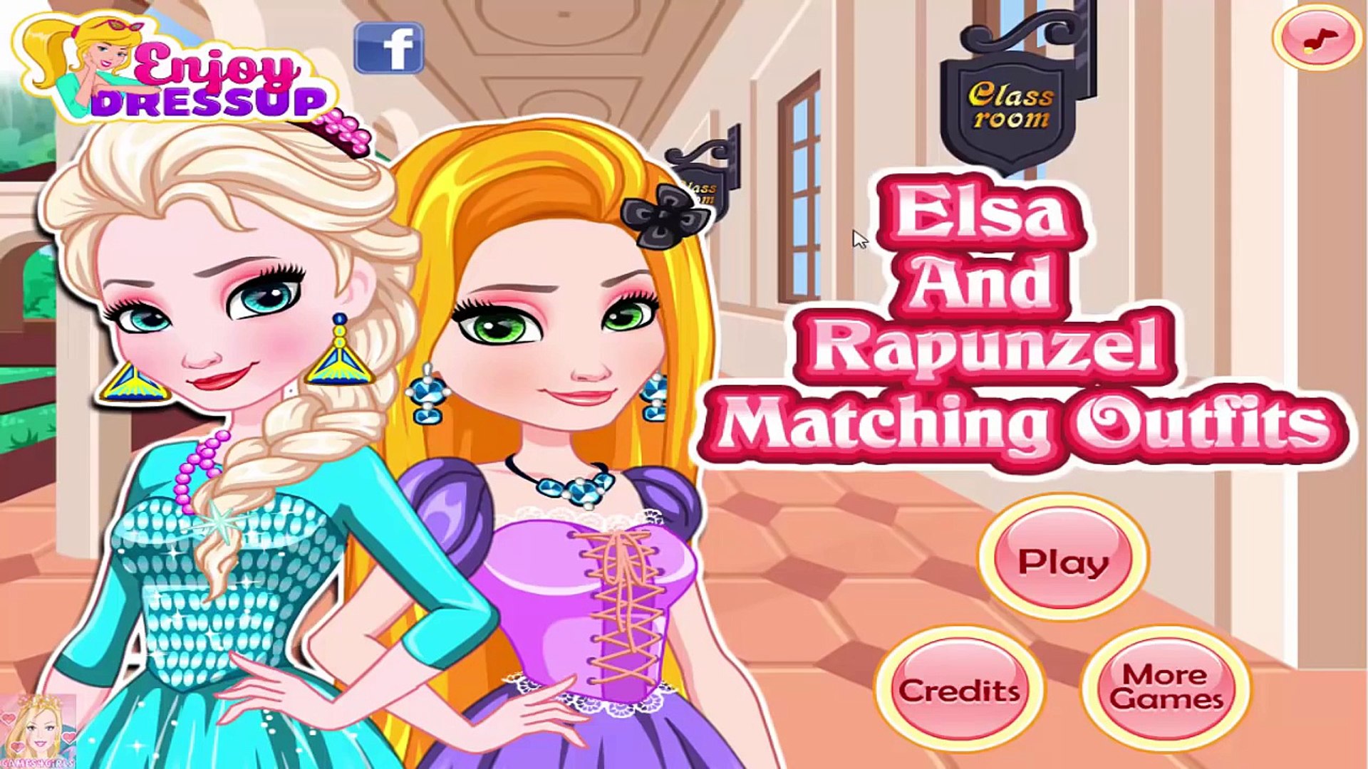 elsa and rapunzel dress up
