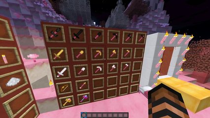 Minecraft- CANDY LAND MOD REVIEW- PINK EVERYWHERE!