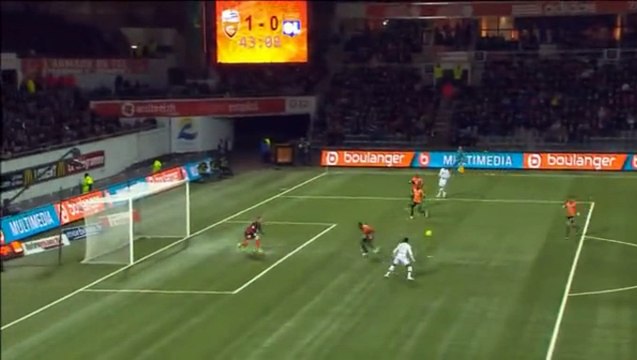 Alexandre Lacazette Goal - Lorient 1-1 Lyon - 03.04.2016