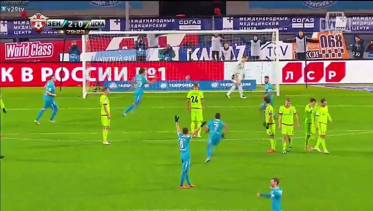 2-0 Hulk Free-Kick HD - Zenit St. Petersburg 2-0 CSKA Moscow 03.04.2016