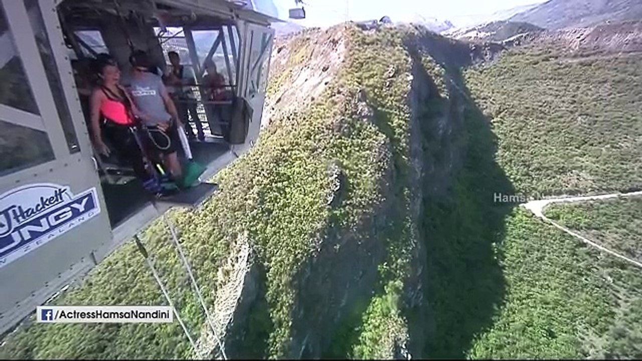 Hamsa Nandini Bungy Jump in New Zealand _ AJ Hackett _ Hamsa Nandini