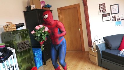 SPIDERMAN & FROZEN ELSA in LOVE! WEDDING PROPOSAL Surprise Egg! Funny Superhero Movie in Real Life