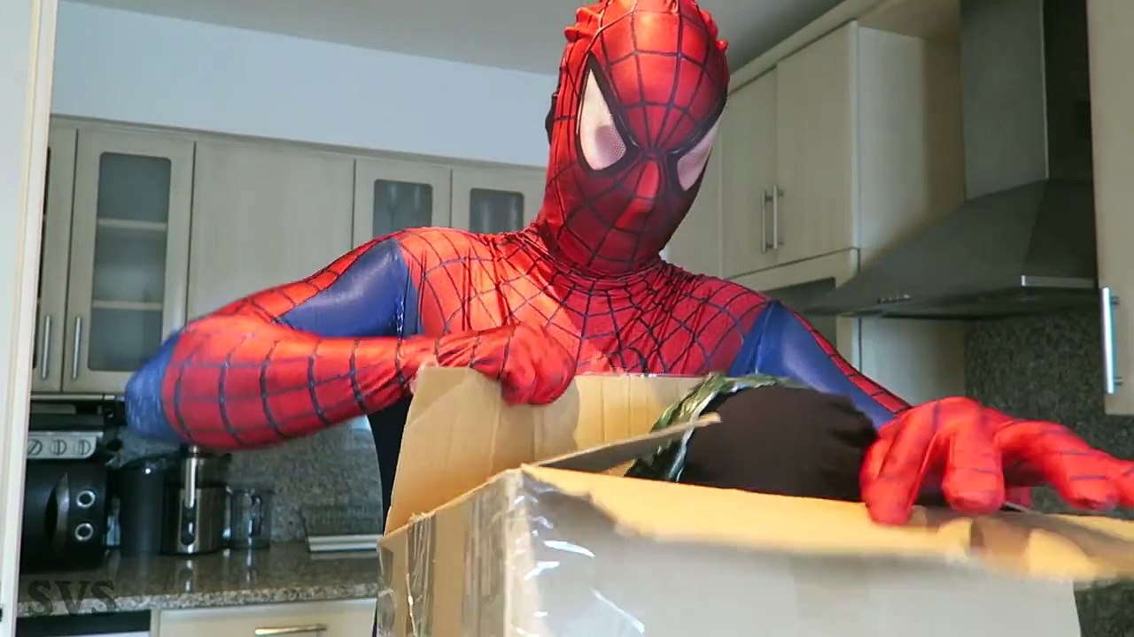 Spiderman vs Joker - Mystery Gift SURPRISE PRANK - Funny Superhero Movie in Real Life