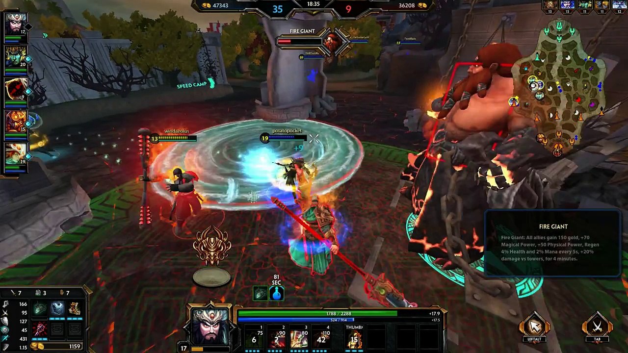 Smite - Conquest Guan Yu Game Play!!!