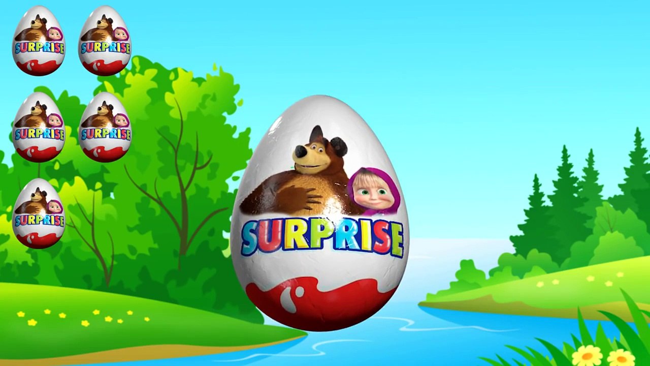 Kinder Surprise toys Masha and the bear! Маша и медведь киндер сюрп�