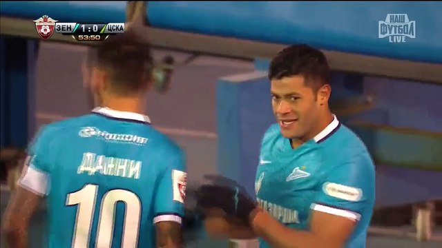 1-0 Hulk Goal Russia Premier Liga - 03.04.2016, Zenit 1-0 CSKA Moscow