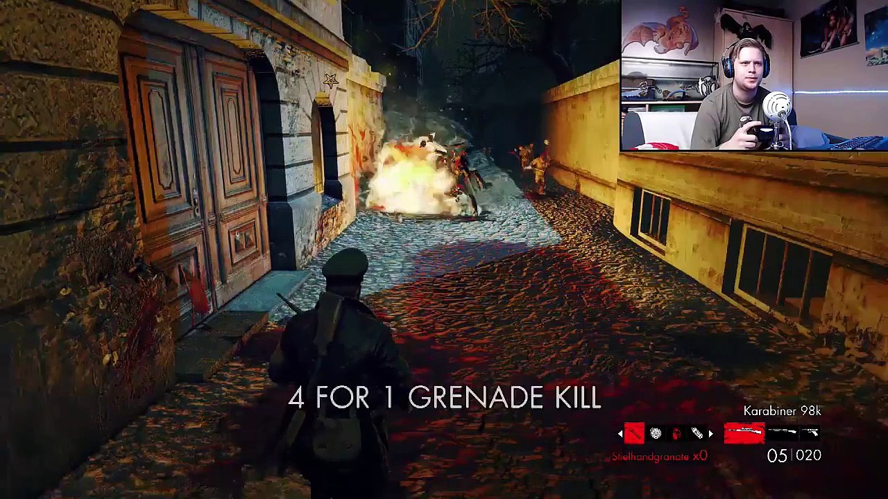 Let's Play Zombie Army Trilogy Part 5 "Sniper + Zombies = Headshots" (English)