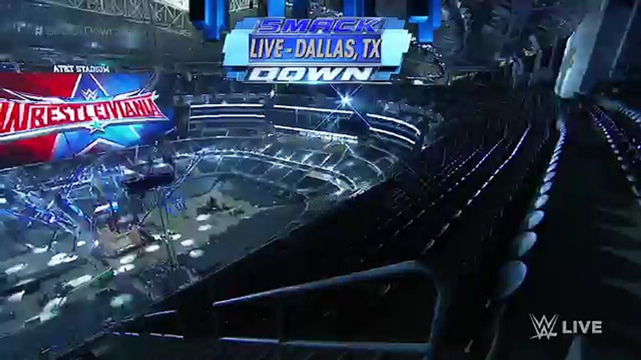 A peek inside AT&T Stadium to see WrestleMania 32's set construction- SmackDown_