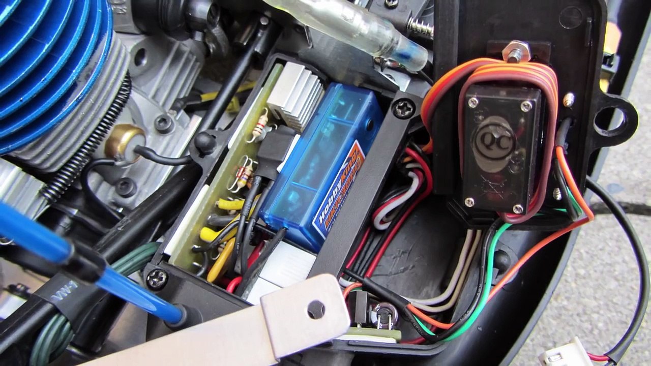 Remote start & stop for nitro engine on Nanda Racing BD8 RC buggy