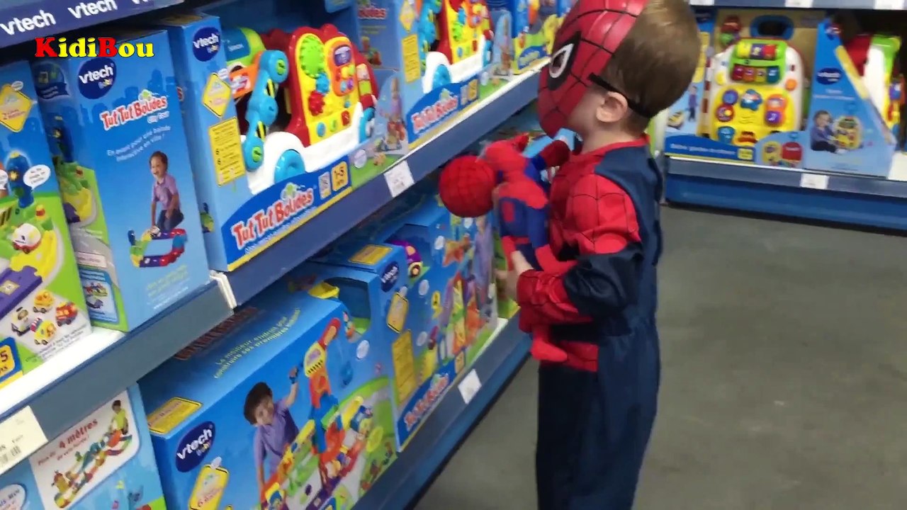 Magasin de Jouets et Petit SpiderMan