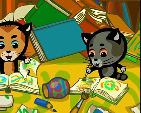 Мультфильм Три котёнка серия Книжки мы не будем обижать
