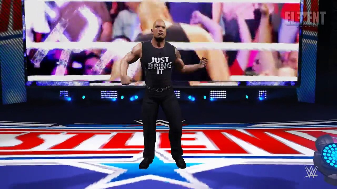 The Rock Turns Heel Attacks Roman Reigns at Wrestlemania 32 WWE 2016