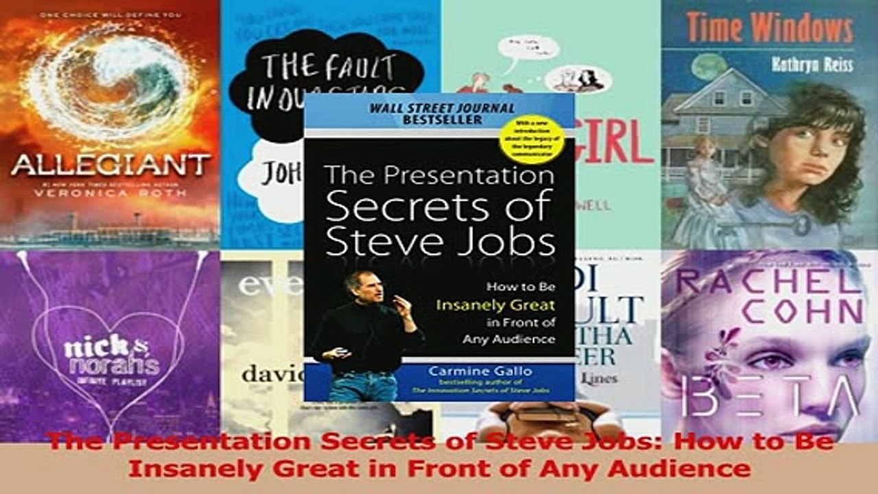 Read  The Presentation Secrets of Steve Jobs How to Be Insanely Great in Front of Any Audience PDF Free