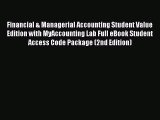 Read Financial & Managerial Accounting Student Value Edition with MyAccounting Lab Full eBook