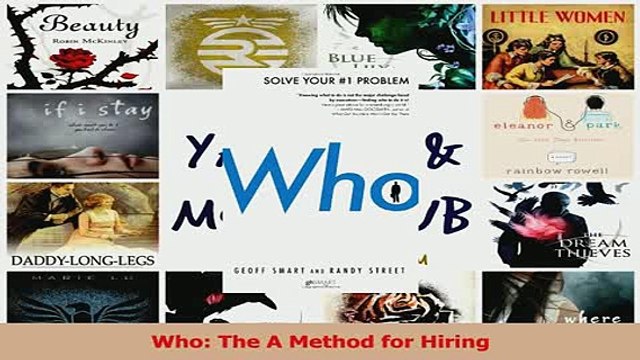 Read Who The A Method for Hiring Ebook Online