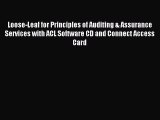 Read Loose-Leaf for Principles of Auditing & Assurance Services with ACL Software CD and Connect