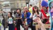 Crazy Band and Camera Lady London Protest Trafalgar