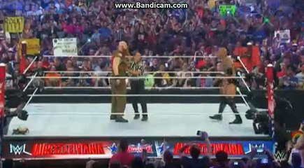 Wrestlemania 32 The Rock defeat Eric Rowan for 6 seconds