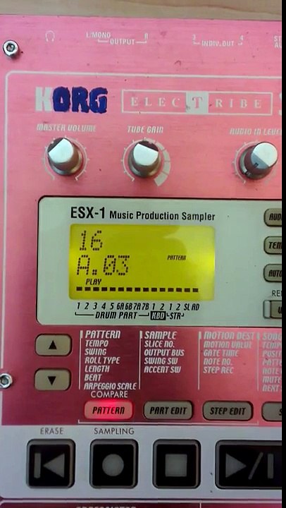 korg esx 1 - problem encoder?