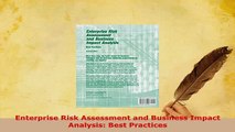 PDF  Enterprise Risk Assessment and Business Impact Analysis Best Practices PDF Full Ebook