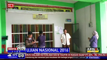 14 Anak Penghuni Lapas di Palembang Ikuti UN