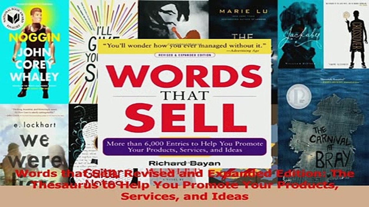 Download  Words that Sell Revised and Expanded Edition The Thesaurus to Help You Promote Your PDF Free