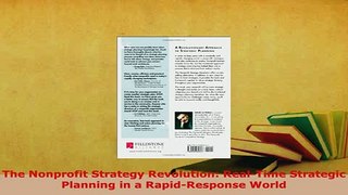 PDF  The Nonprofit Strategy Revolution RealTime Strategic Planning in a RapidResponse World Download Full Ebook