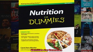 Read  Nutrition For Dummies  Full EBook