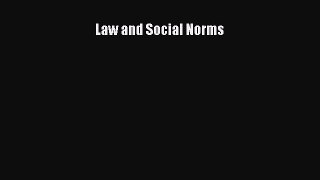 Download Law and Social Norms Ebook Free
