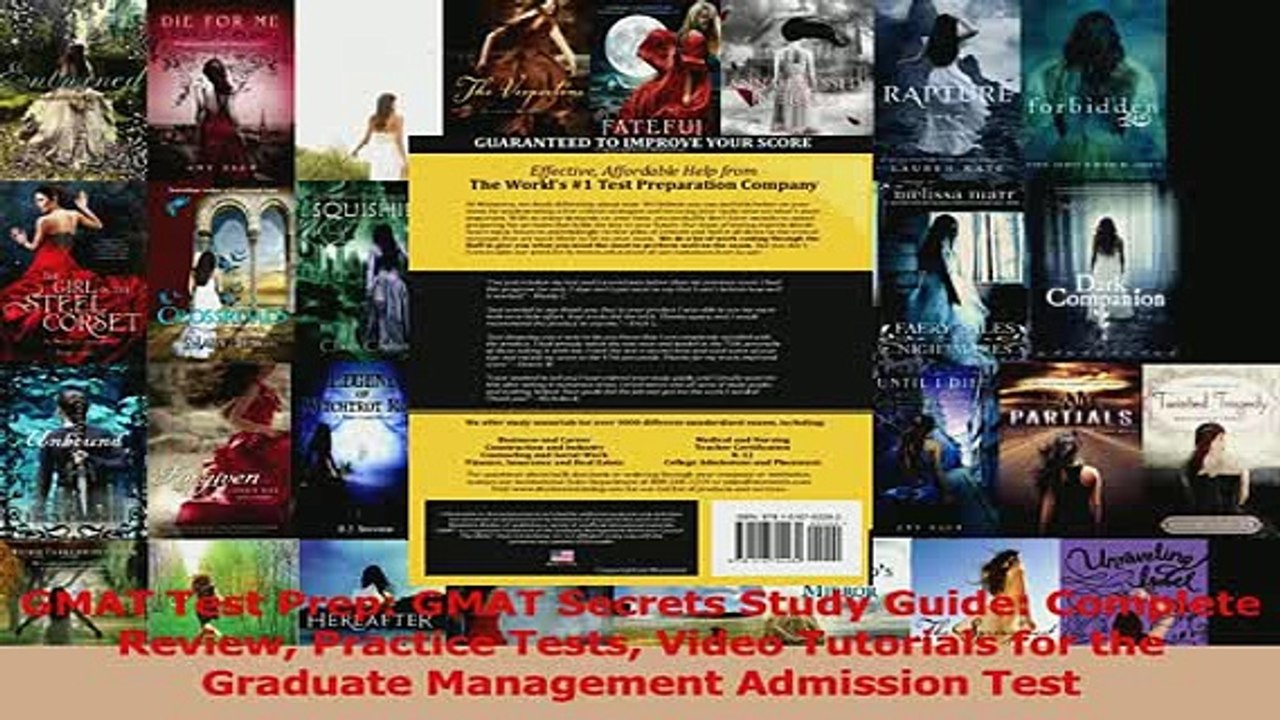 Read  GMAT Test Prep GMAT Secrets Study Guide Complete Review Practice Tests Video Tutorials Ebook Free