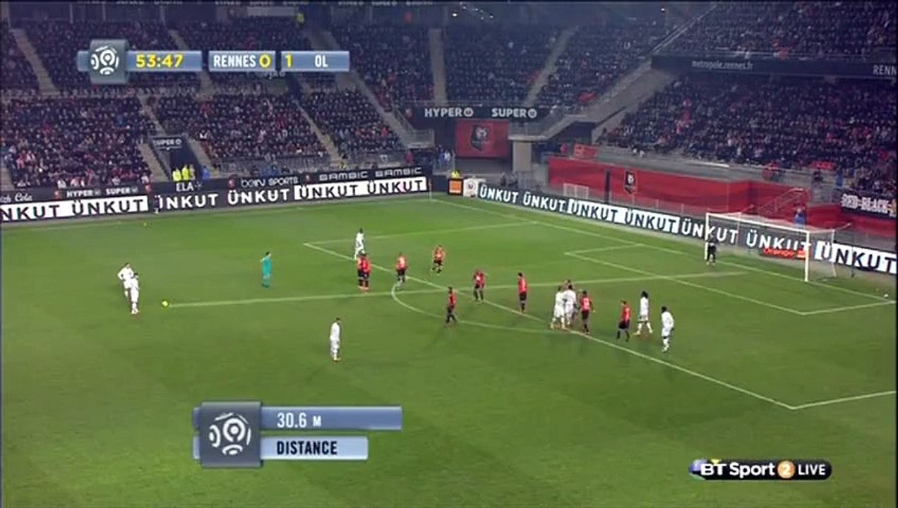 Goal Alexandre LACAZETTE (55') / Stade Rennais FC - Olympique Lyonnais (2-2)/ 2015-16