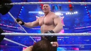 Brock Lesner vs Dean Ambrose Wrestlemania 2016